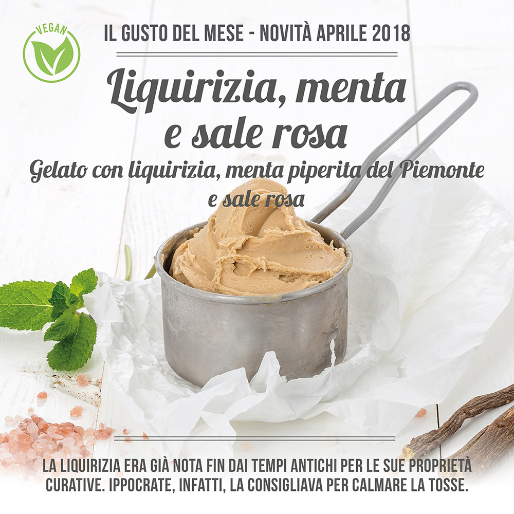 Liquirizia, menta e sale rosa - Gelateria La Romana